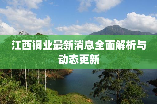 江西铜业最新消息全面解析与动态更新