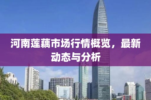 河南莲藕市场行情概览，最新动态与分析