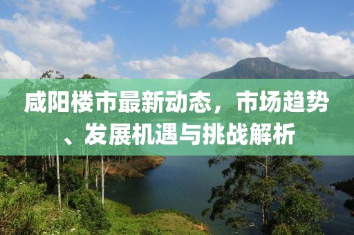 咸阳楼市最新动态，市场趋势、发展机遇与挑战解析