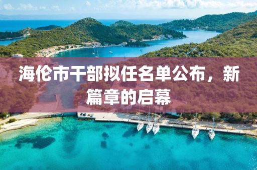 海伦市干部拟任名单公布，新篇章的启幕