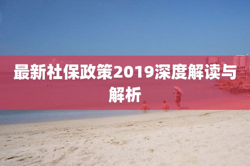 最新社保政策2019深度解读与解析