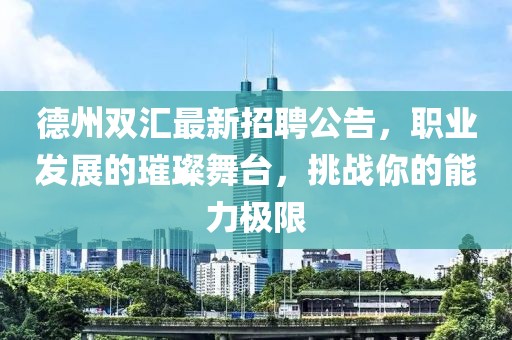 德州双汇最新招聘公告，职业发展的璀璨舞台，挑战你的能力极限