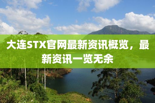 大连STX官网最新资讯概览，最新资讯一览无余