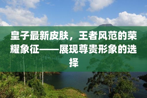 皇子最新皮肤，王者风范的荣耀象征——展现尊贵形象的选择