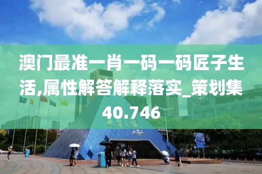 澳门最准一肖一码一码匠子生活,属性解答解释落实_策划集40.746