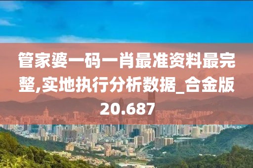 管家婆一码一肖最准资料最完整,实地执行分析数据_合金版20.687