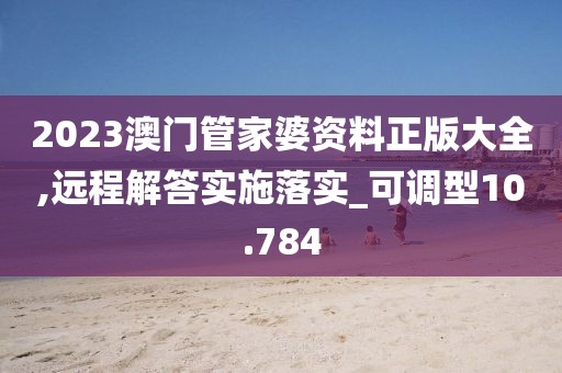 2023澳门管家婆资料正版大全,远程解答实施落实_可调型10.784