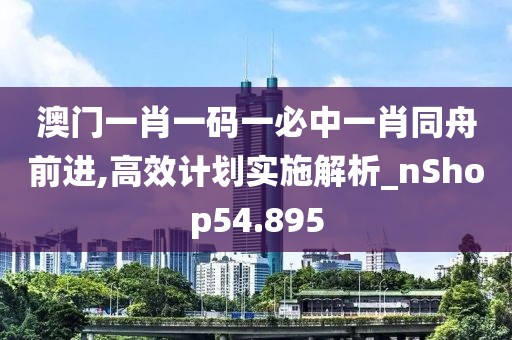 澳门一肖一码一必中一肖同舟前进,高效计划实施解析_nShop54.895