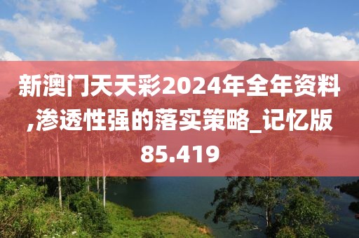 新澳门天天彩2024年全年资料,渗透性强的落实策略_记忆版85.419