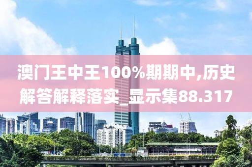 澳门王中王100%期期中,历史解答解释落实_显示集88.317