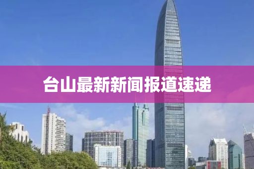 台山最新新闻报道速递