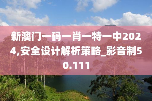 新澳门一码一肖一特一中2024,安全设计解析策略_影音制50.111