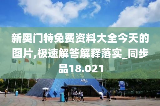 新奥门特免费资料大全今天的图片,极速解答解释落实_同步品18.021