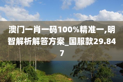 澳门一肖一码100%精准一,明智解析解答方案_国服款29.847