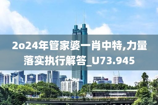 2o24年管家婆一肖中特,力量落实执行解答_U73.945