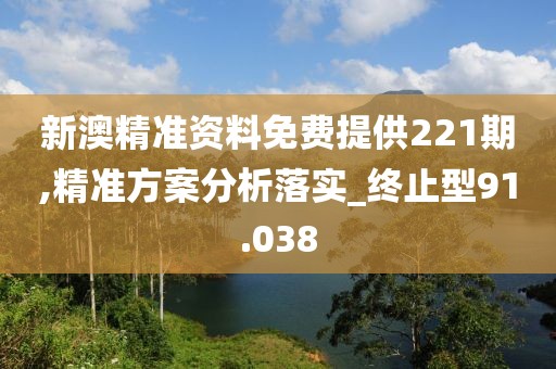 新澳精准资料免费提供221期,精准方案分析落实_终止型91.038