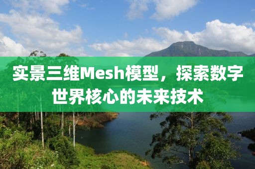 实景三维mesh模型