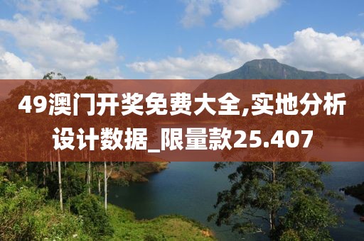 49澳门开奖免费大全,实地分析设计数据_限量款25.407