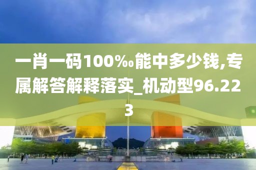 一肖一码100‰能中多少钱,专属解答解释落实_机动型96.223