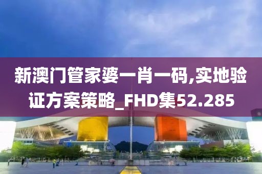 新澳门管家婆一肖一码,实地验证方案策略_FHD集52.285