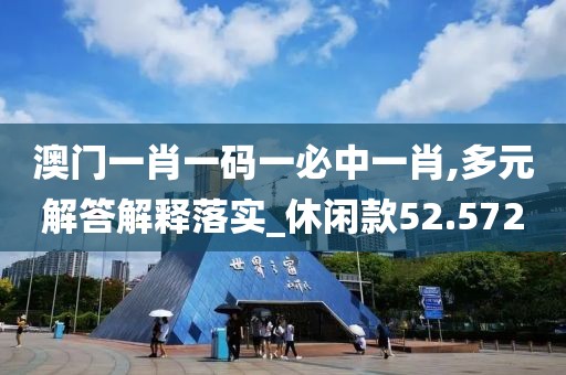 澳门一肖一码一必中一肖,多元解答解释落实_休闲款52.572