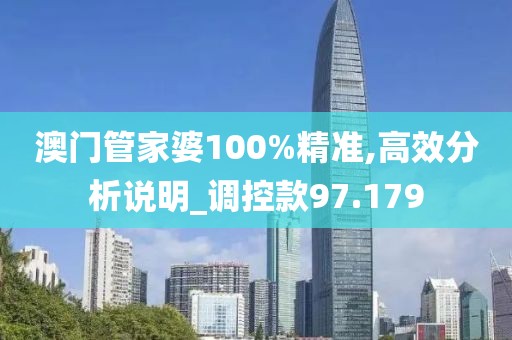 澳门管家婆100%精准,高效分析说明_调控款97.179