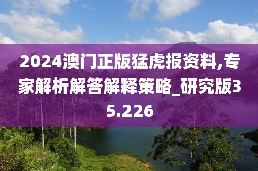 2024澳门正版猛虎报资料,专家解析解答解释策略_研究版35.226