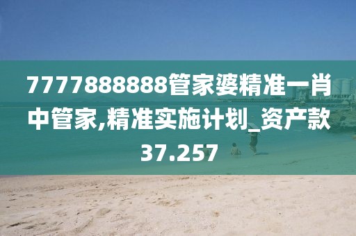 7777888888管家婆精准一肖中管家,精准实施计划_资产款37.257