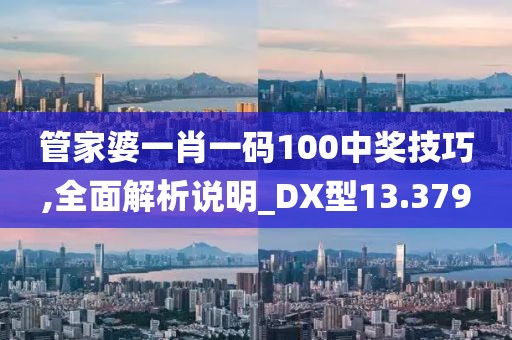 管家婆一肖一码100中奖技巧,全面解析说明_DX型13.379