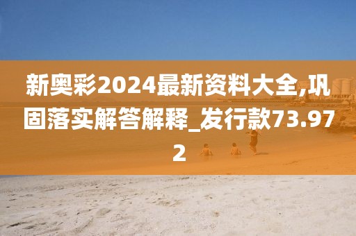 新奥彩2024最新资料大全,巩固落实解答解释_发行款73.972