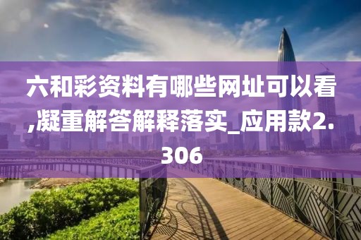 六和彩资料有哪些网址可以看,凝重解答解释落实_应用款2.306