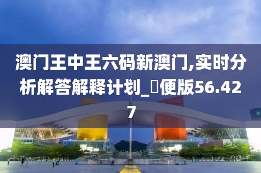 澳门王中王六码新澳门,实时分析解答解释计划_簡便版56.427