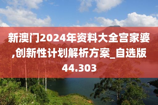 新澳门2024年资料大全宫家婆,创新性计划解析方案_自选版44.303