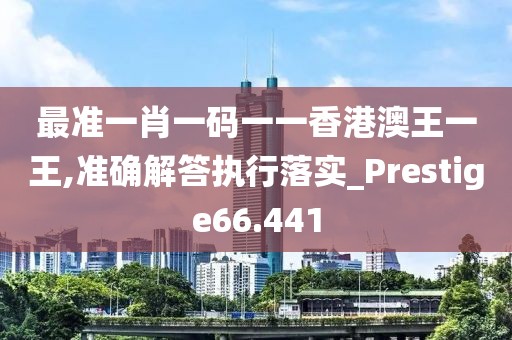 最准一肖一码一一香港澳王一王,准确解答执行落实_Prestige66.441