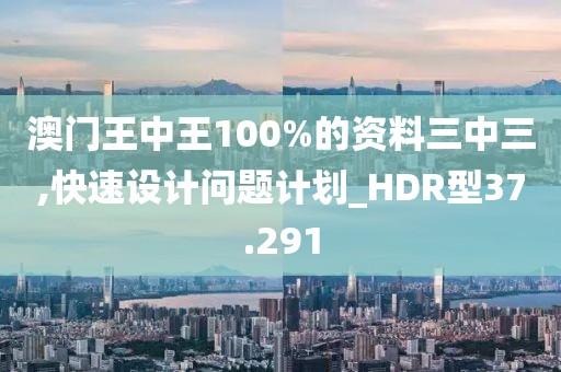 澳门王中王100%的资料三中三,快速设计问题计划_HDR型37.291