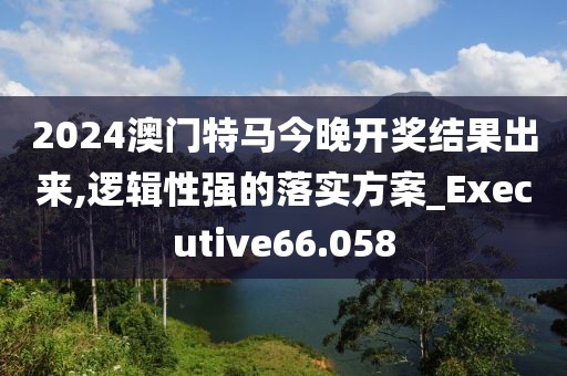 2024澳门特马今晚开奖结果出来,逻辑性强的落实方案_Executive66.058