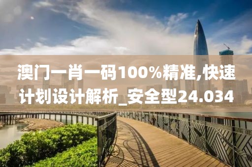 澳门一肖一码100%精准,快速计划设计解析_安全型24.034