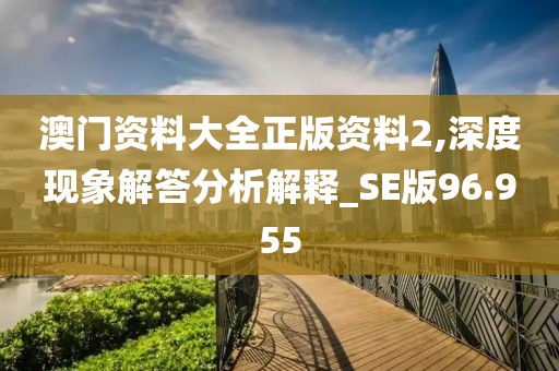 澳门资料大全正版资料2,深度现象解答分析解释_SE版96.955