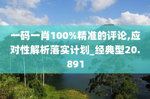 一码一肖100%精准的评论,应对性解析落实计划_经典型20.891